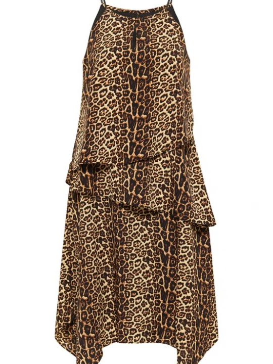 Foto van product faina Jurk beige / bruin / zwart