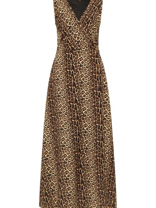 Foto van product faina Jurk beige / bruin / zwart