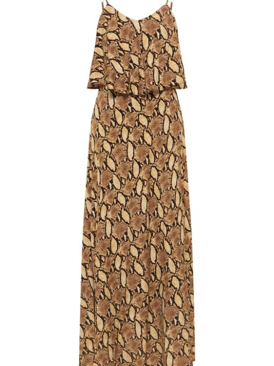 Foto van product faina Jurk beige / sand / donkerbruin / zwart