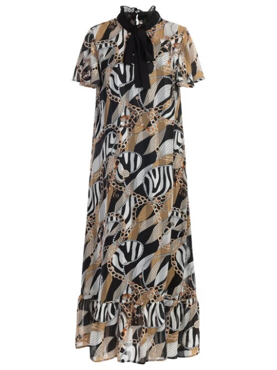 Foto van product faina Jurk beige / zwart