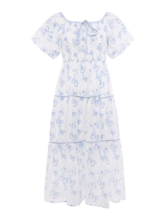 Foto van product faina Jurk blauw / offwhite