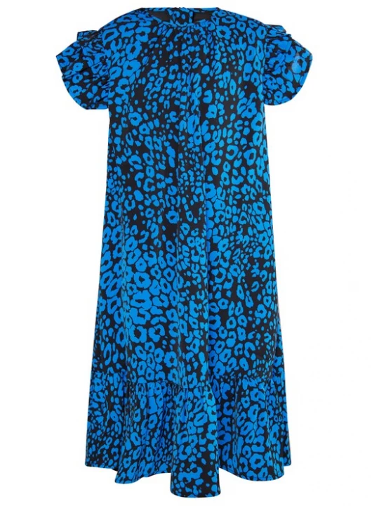 Foto van product faina Jurk blauw / zwart