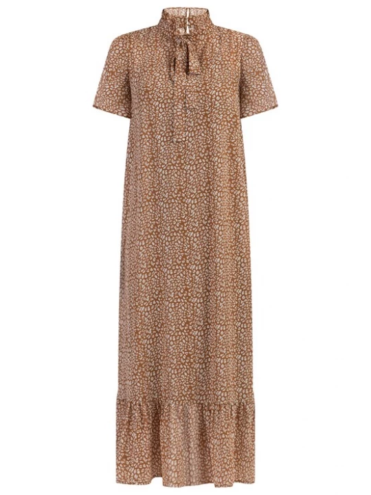 Foto van product faina Jurk camel / wit
