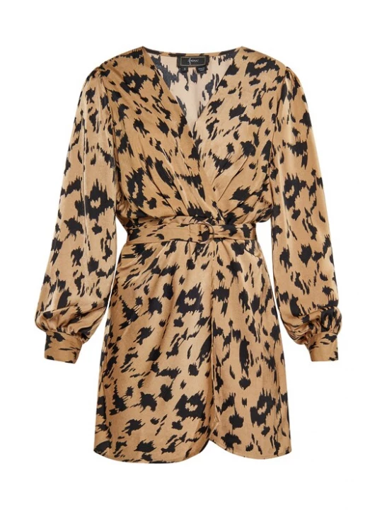 Foto van product faina Jurk camel / zwart