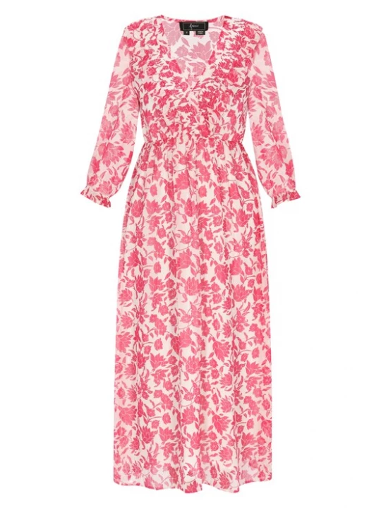 Foto van product faina Jurk 'Fashion Look' framboos / wit