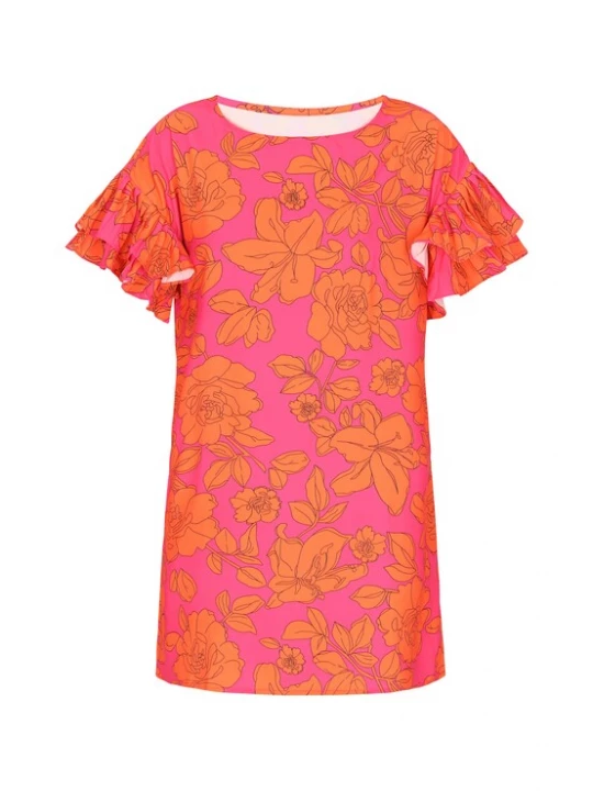 Foto van product faina Jurk 'Fashion Look' oranje / pink / zwart
