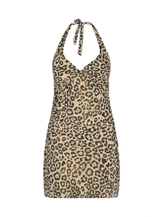 Foto van product faina Jurk 'Festive' beige / zwart