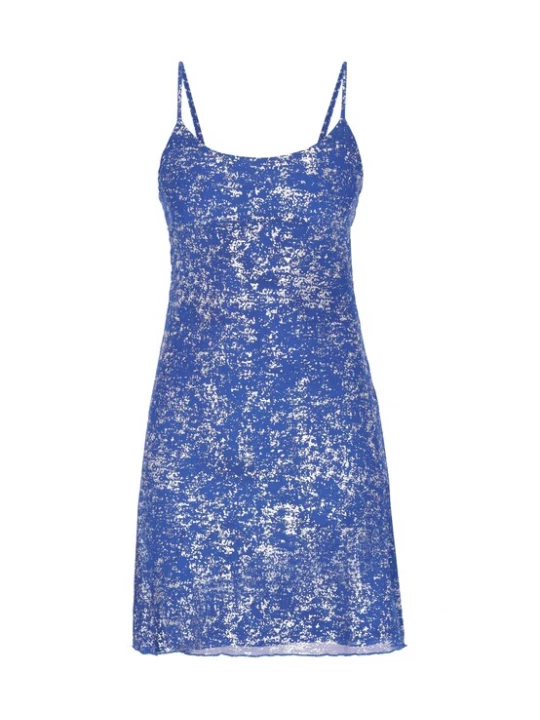 Foto van product faina Jurk 'Festive' navy / wit