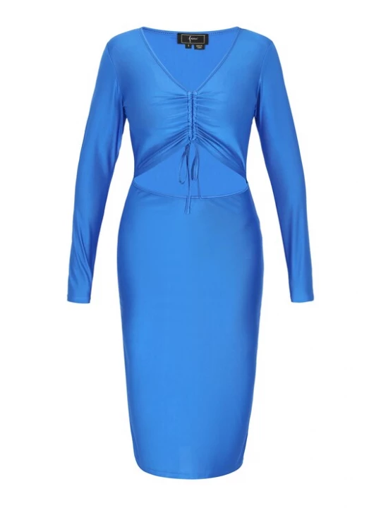 Foto van product faina Jurk 'Festive' royal blue / koningsblauw