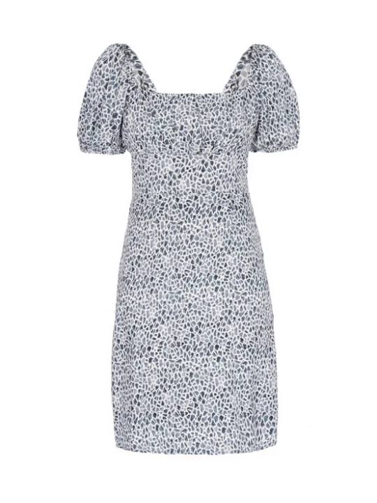 Foto van product faina Jurk 'Festive' smoky blue / opaal / natuurwit