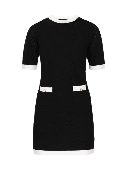 Foto van product faina Jurk 'Festive' zwart / wit