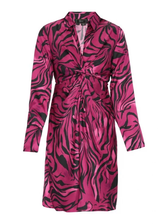 Foto van product faina Jurk fuchsia / donkerroze / zwart