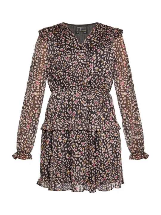 Foto van product faina Jurk goud / pink / rosa / zwart