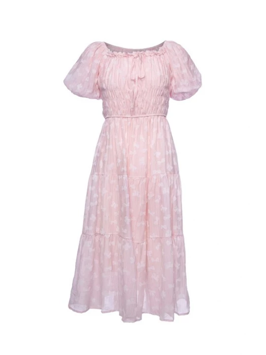 Foto van product faina Jurk pink / wit