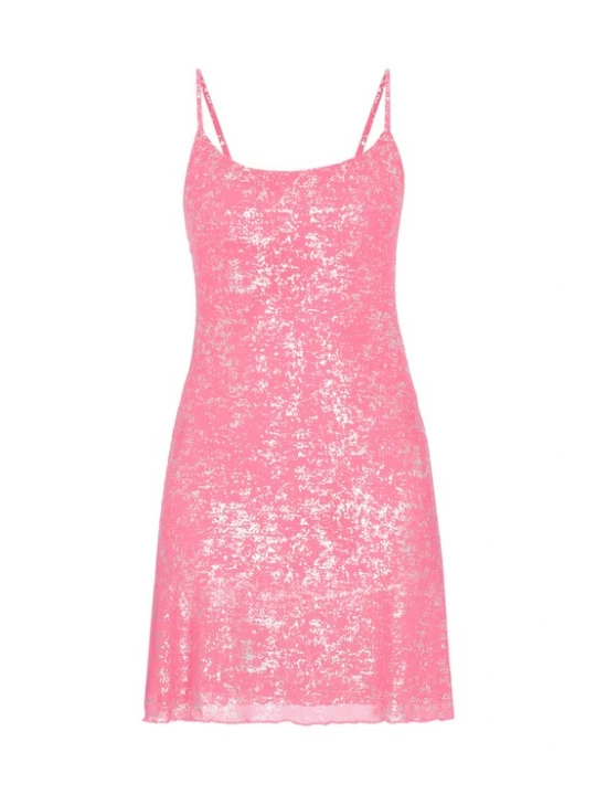 Foto van product faina Jurk rosa / zilver