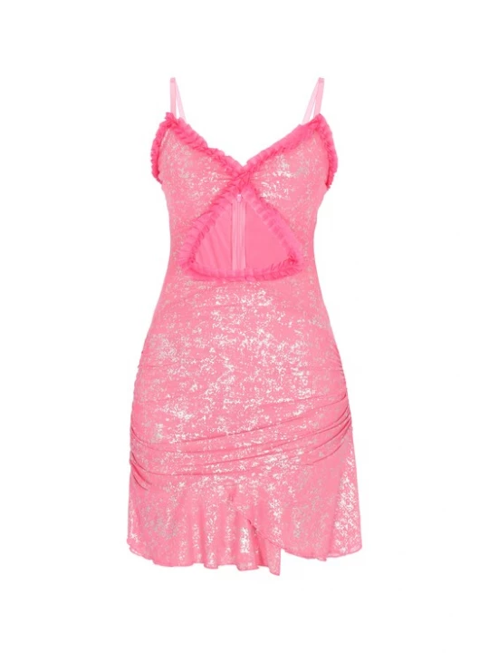 Foto van product faina Jurk rosé / zilver