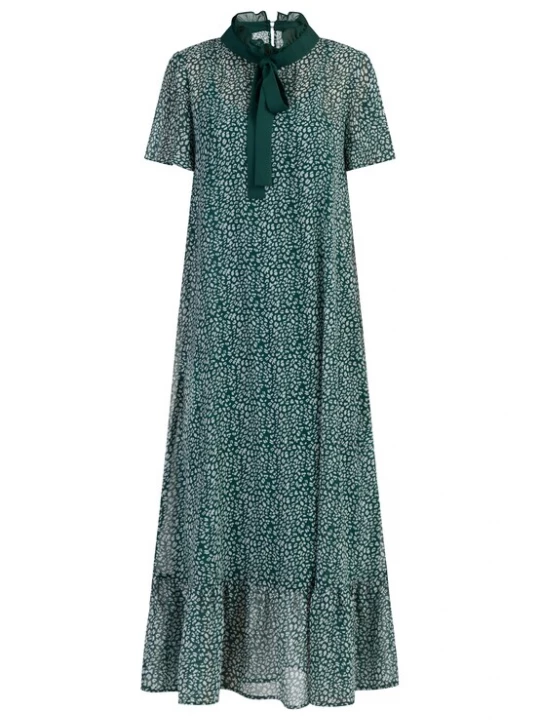 Foto van product faina Jurk smaragd / offwhite