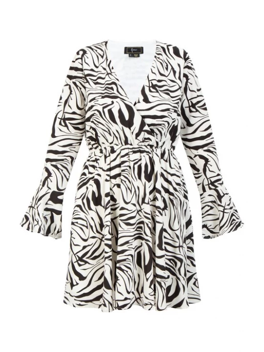Foto van product faina Jurk zwart / wit