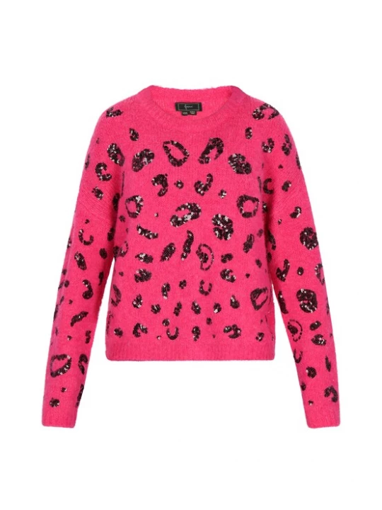 Foto van product faina Oversized trui 'Fashion Look' pink / zwart