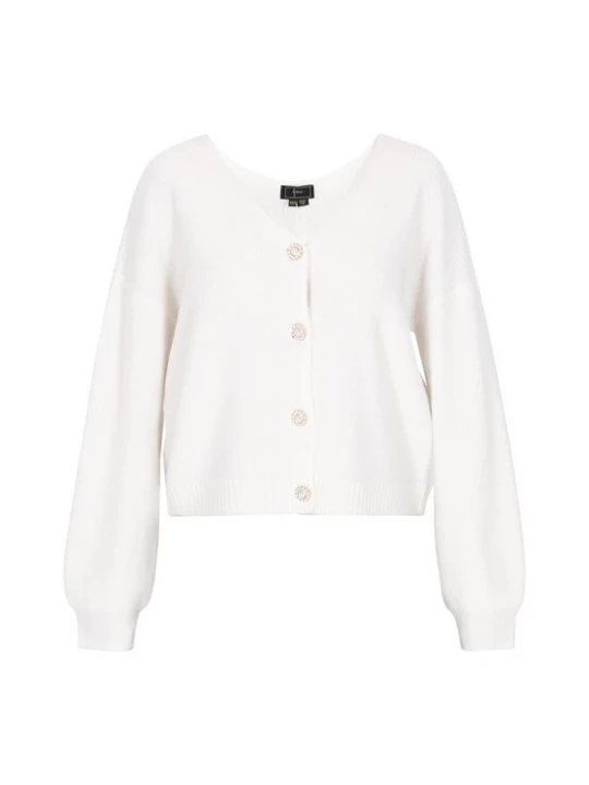 Foto van product faina Oversized vest zwart / offwhite