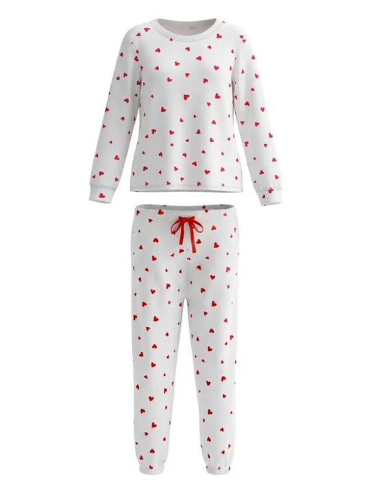Foto van product faina Pyjama rood / wit