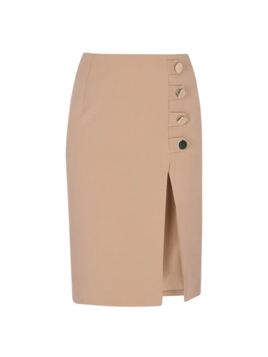 Foto van product faina Rok donkerbeige