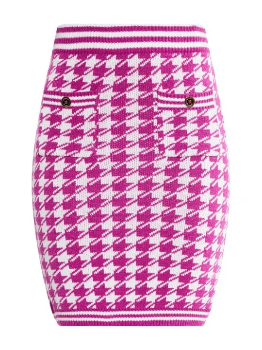 Foto van product faina Rok 'Koosh' fuchsia / zwart / wit