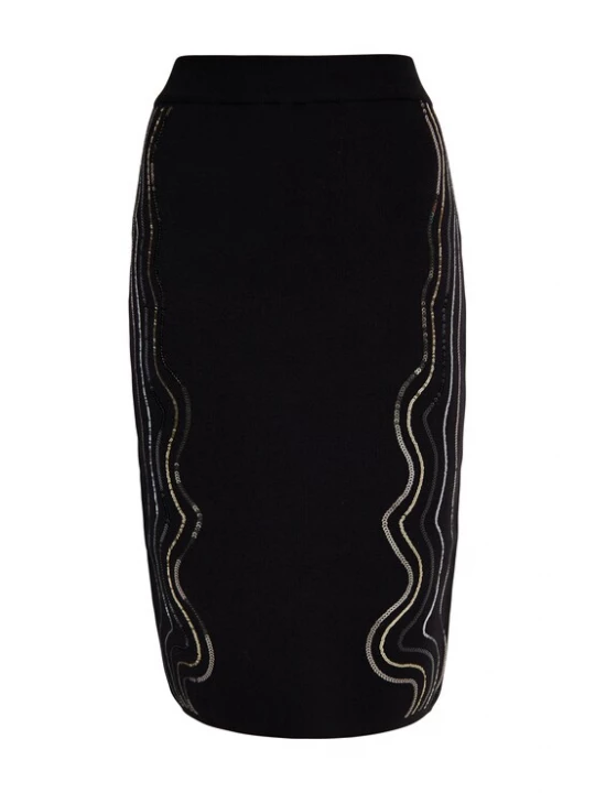 Foto van product faina Rok 'Minya' goud / zwart / zilver
