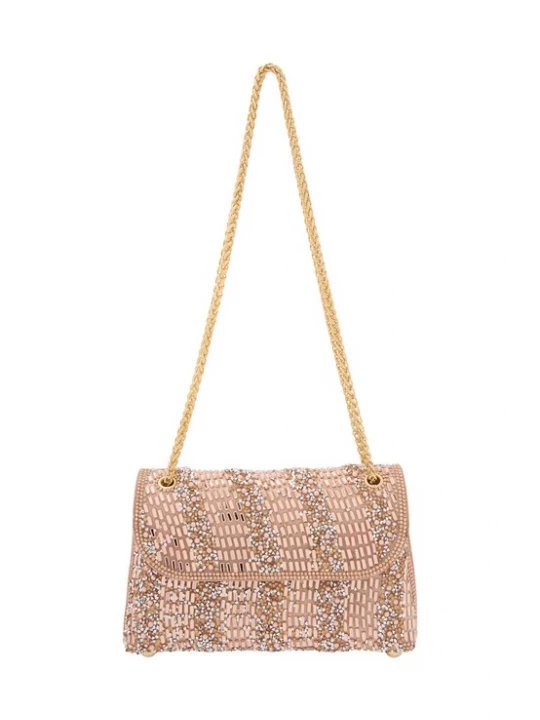 Foto van product NAEMI Schoudertas champagne / rose-goud / transparant