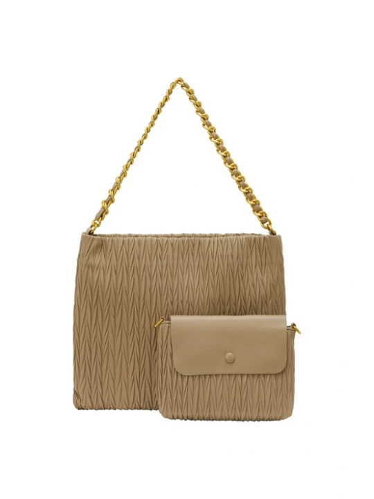 Foto van product faina Schoudertas donkerbeige