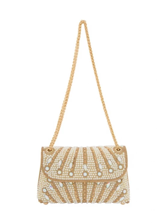 Foto van product faina Schoudertas goud / wit