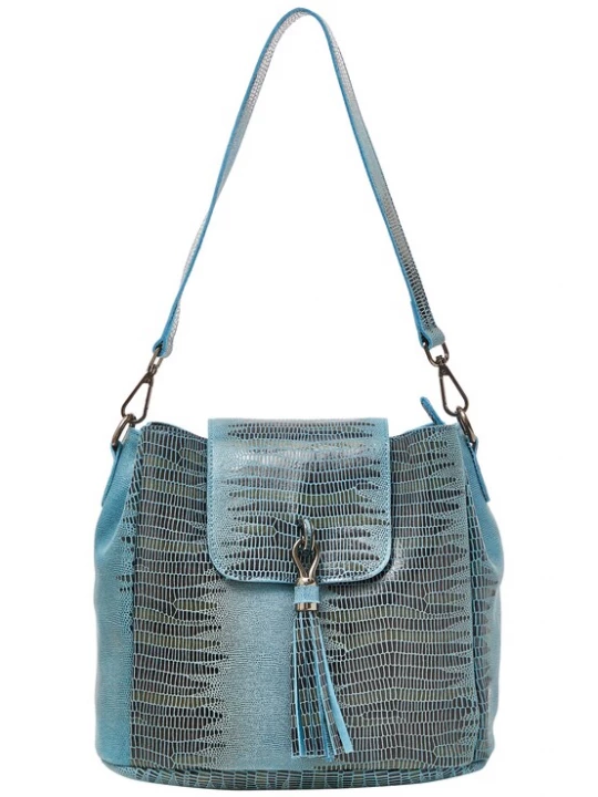 Foto van product faina Schoudertas turquoise / zwart