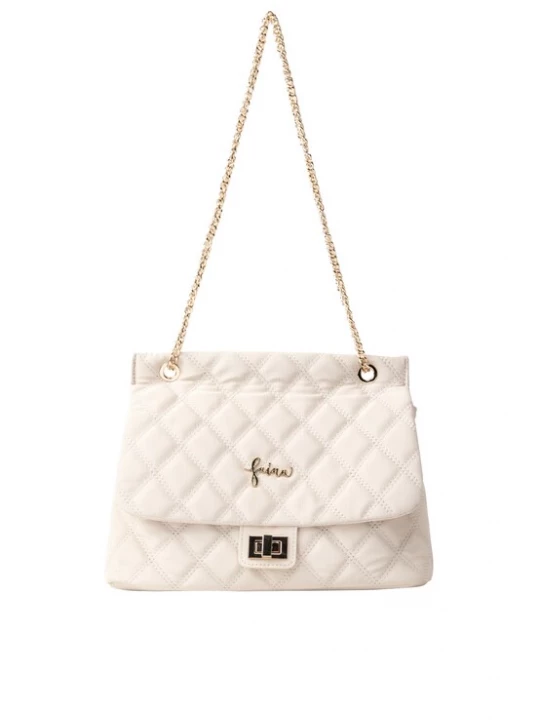 Foto van product faina Schoudertas wolwit