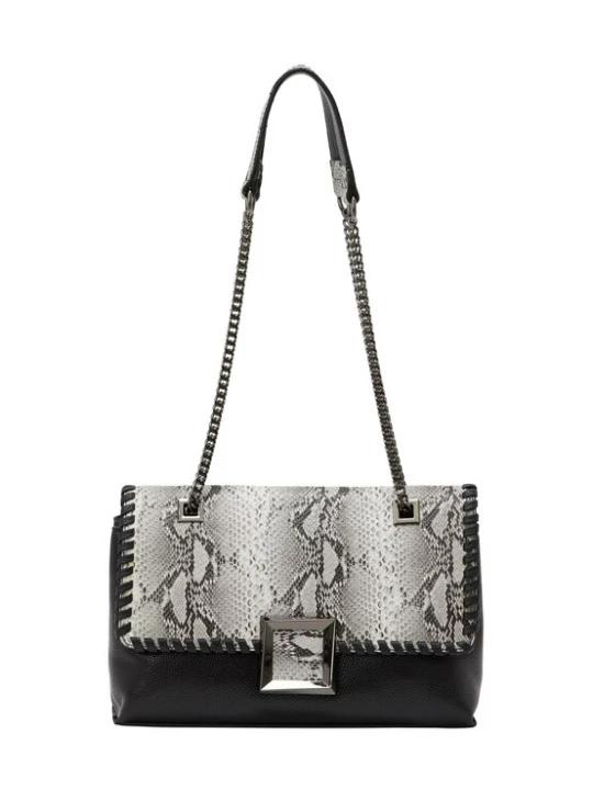 Foto van product NAEMI Handtas grijs / zwart / wit