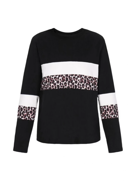 Foto van product faina Shirt bruin / zwart / wit