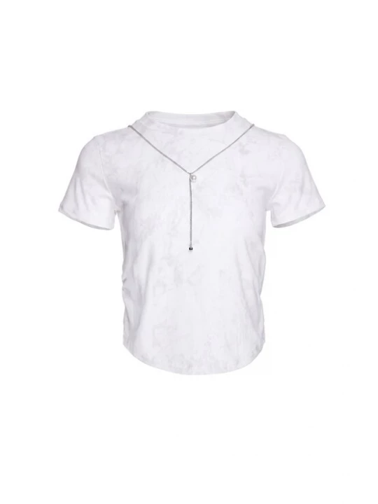 Foto van product faina Shirt 'Glamour' lichtgrijs / wit