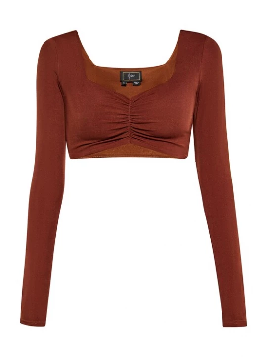 Foto van product faina Shirt roestbruin