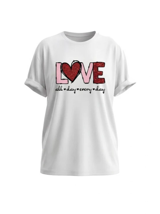 Foto van product faina Shirt rosa / rood / zwart / wit