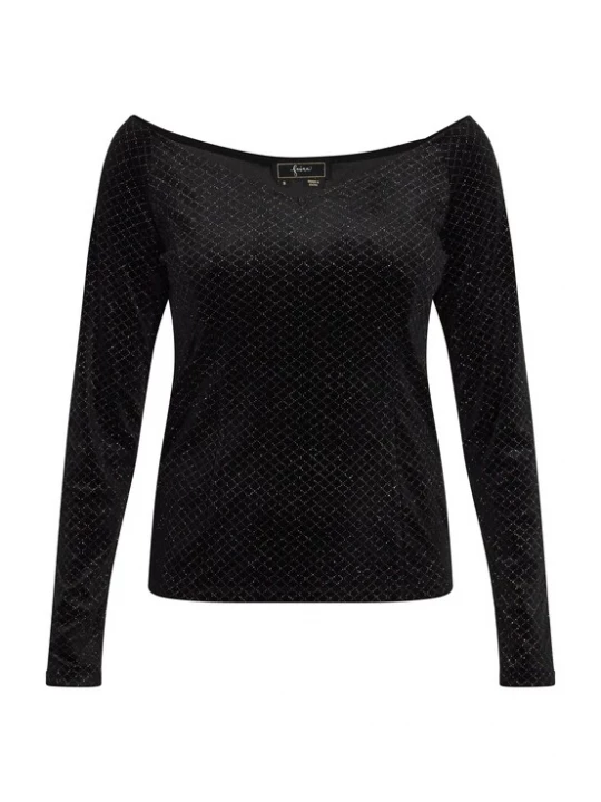Foto van product faina Shirt zwart / zilver