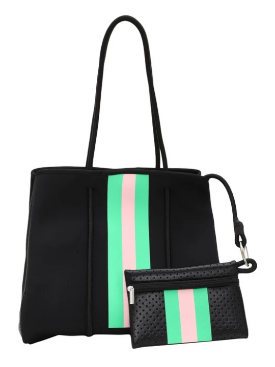 Foto van product faina Shopper beige / neongroen / zwart