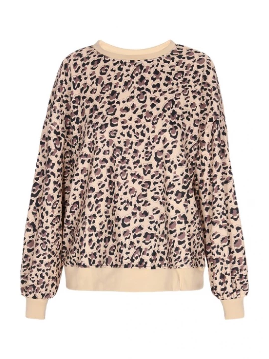 Foto van product NAEMI Sweatshirt chocoladebruin / lichtbruin / zwart