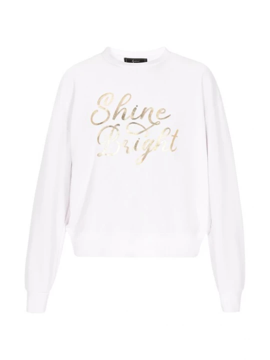 Foto van product faina Sweatshirt 'Fashion Look' goud / wit
