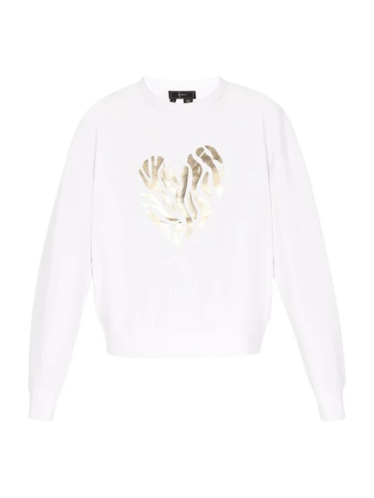 Foto van product faina Sweatshirt 'Fashion Look' goud / wit