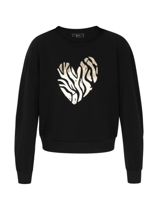 Foto van product faina Sweatshirt 'Fashion Look' goud / zwart