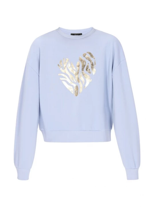 Foto van product faina Sweatshirt 'Fashion Look' lichtblauw / goud