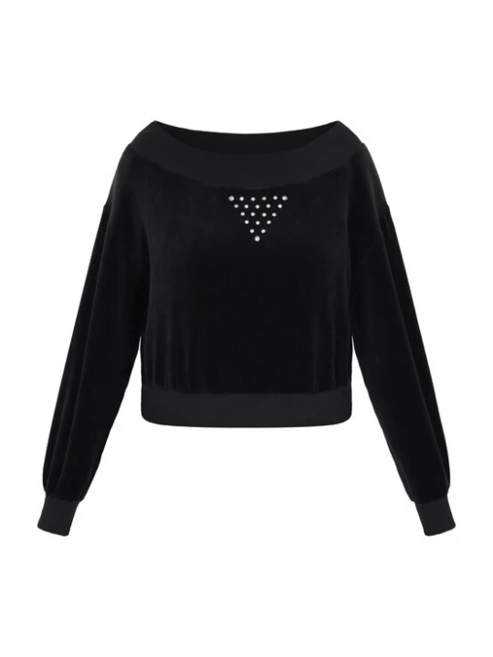 Foto van product faina Sweatshirt 'Fashion Look' zwart / zilver