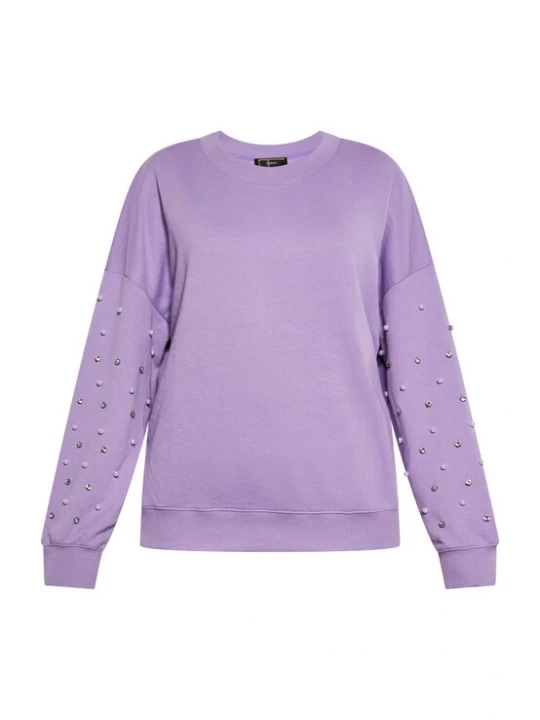 Foto van product faina Sweatshirt lavendel / zilver / parelwit