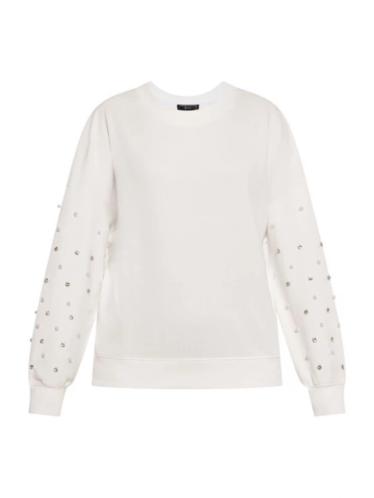 Foto van product faina Sweatshirt zilver / wit / parelwit