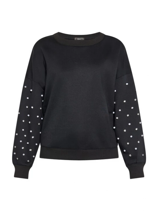 Foto van product faina Sweatshirt zwart / zilver / parelwit