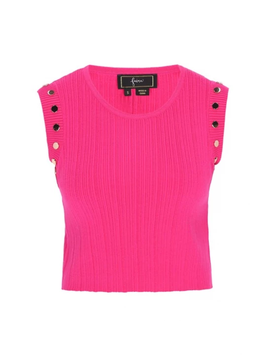 Foto van product faina Top 'Festive' goud / fuchsia
